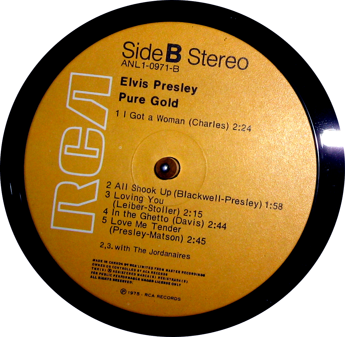 Elvis Presley  Pure Gold : LP B